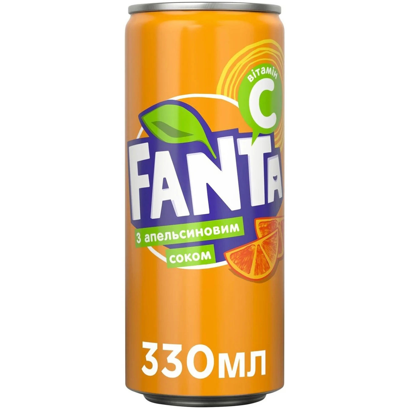 Вода Фанта Апельсин 0,33л., 12шт./уп., жестяная банка Fanta - фото 2