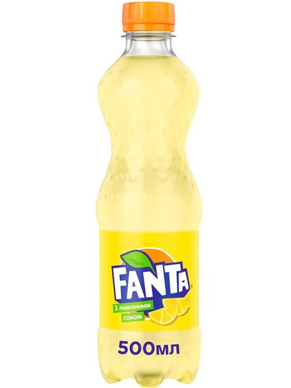 Вода Фанта Лимон 0,5л., пластиковая бутылка, 12шт./уп. Fanta - фото 2