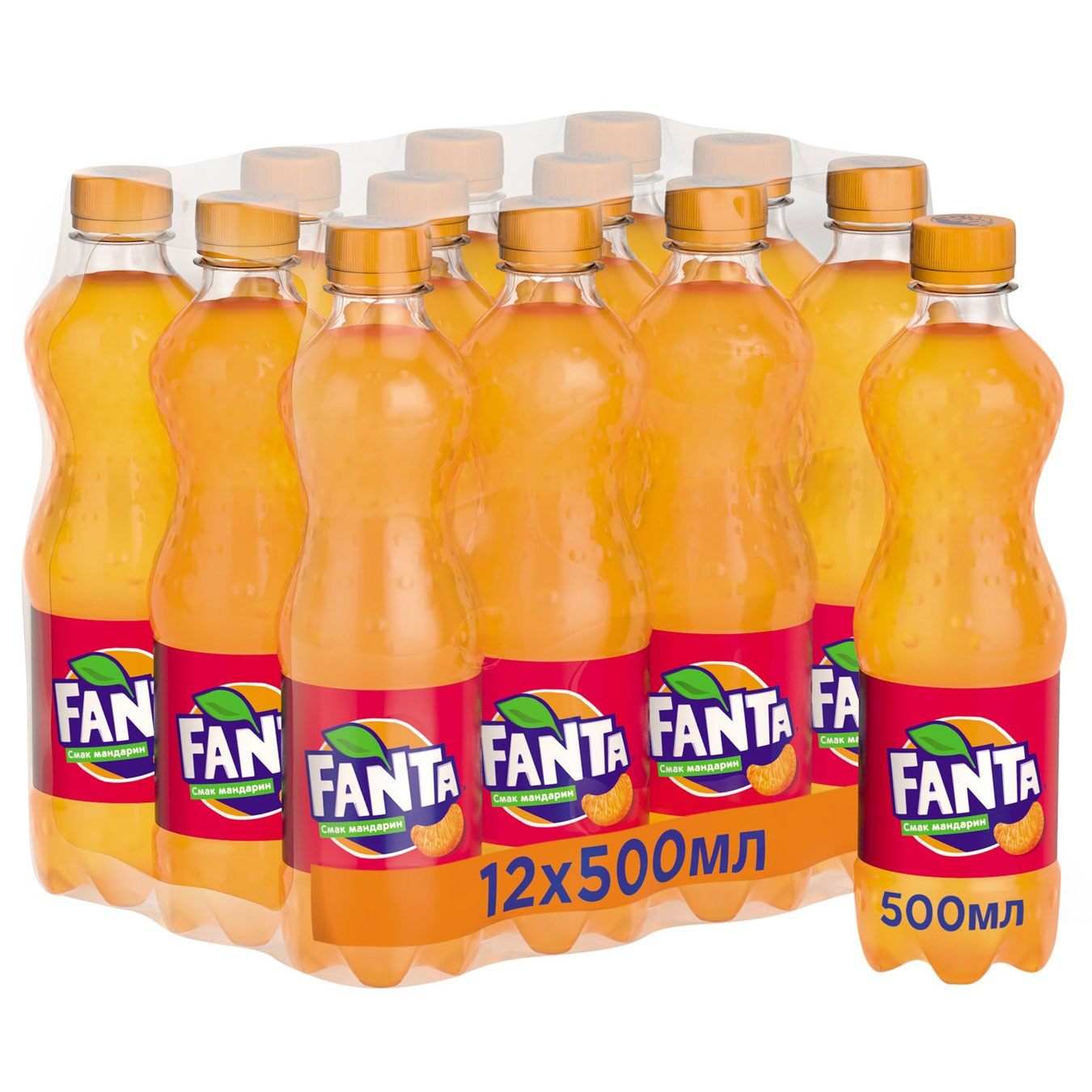 Напій Фанта Мандар 0,5л, 12шт/уп., пластикова пляшка Fanta - фото 4