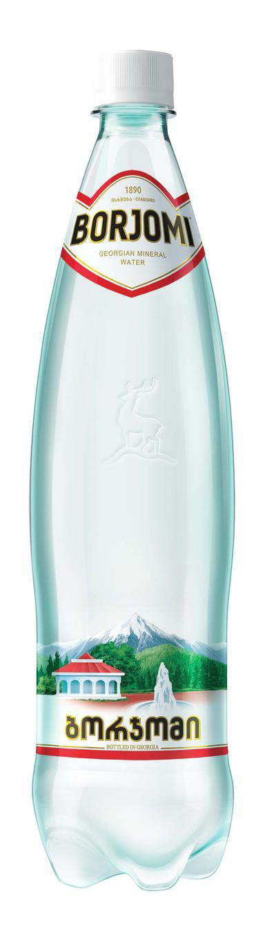 Вода мінеральна газована 0,75л 6шт/уп., пластикова пляшка Borjomi - фото 1