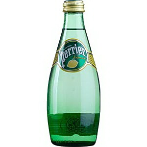 Вода минеральная газированная лимон 0,33л., стеклянная бутылка Perrier - фото 1