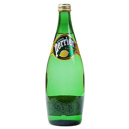 Вода минеральная газированная лимон 0,75л., стеклянная бутылка Perrier - фото 1