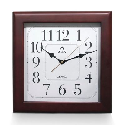 Часы настенные F6420A, квадратные, дерево Fuda - фото 1