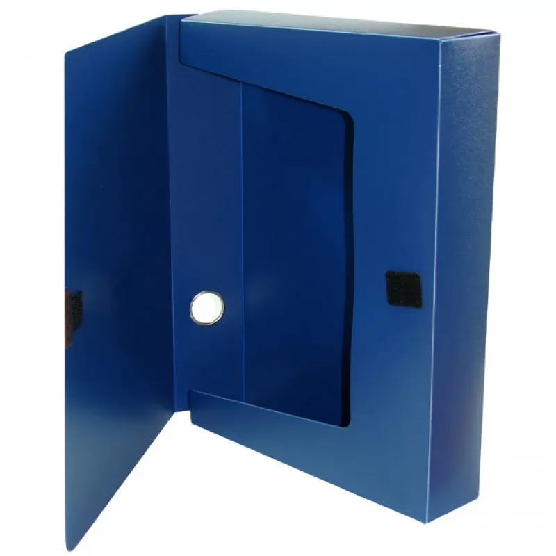 Папка-бокс на липучці А4, 60мм., син. Scholz - фото 3