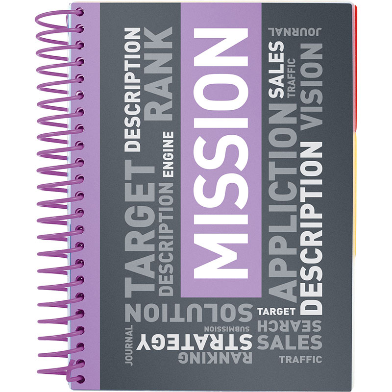 Тетрадь на спирали А5, 120л., с 3 разделителями, клетка, фиолет. Axent - фото 1