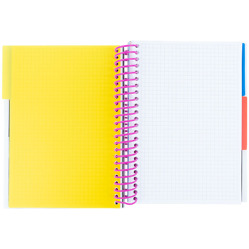 Тетрадь на спирали А5, 120л., с 3 разделителями, клетка, фиолет. Axent - фото 2