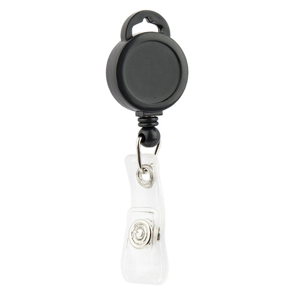 Нитка для бейджа, з механізмом автоматичного змотування, 38см. чорн. Axent - фото 1