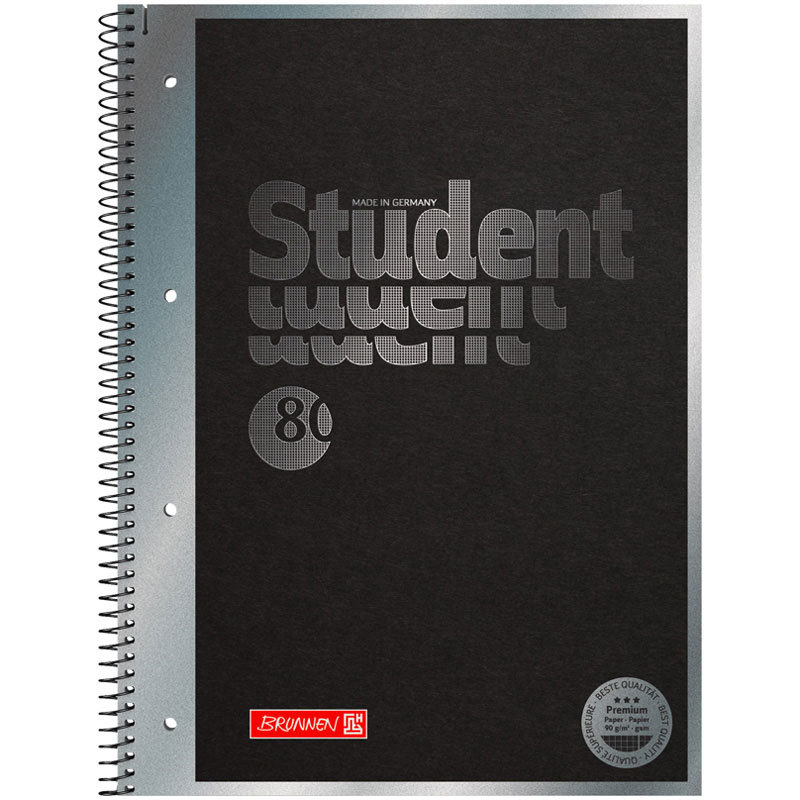 Колледж-блок А4 Premium, клетка, 80 листов, Hardwired Brunnen - фото 2