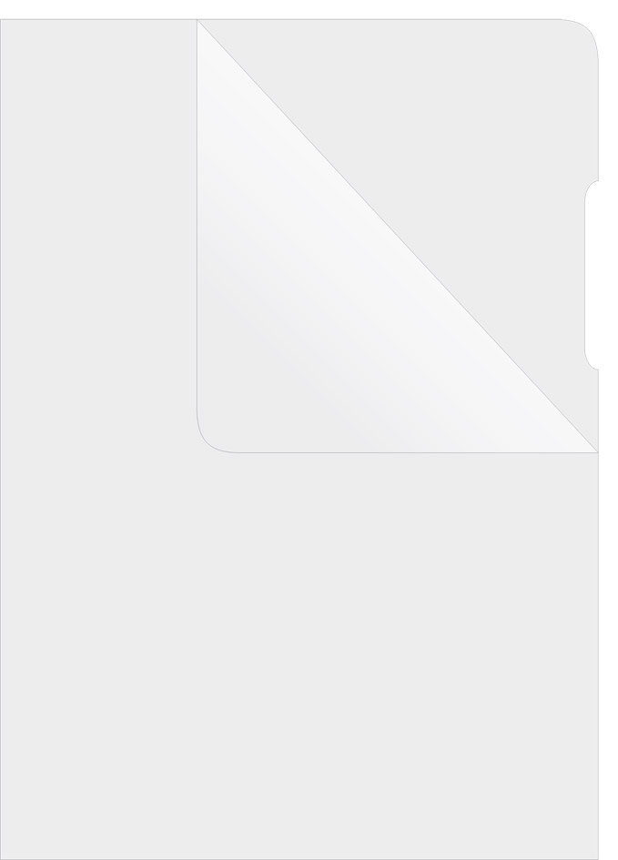 Папка-куток глянцева (100шт./уп.) 180мк, червон. DONAU - фото 1