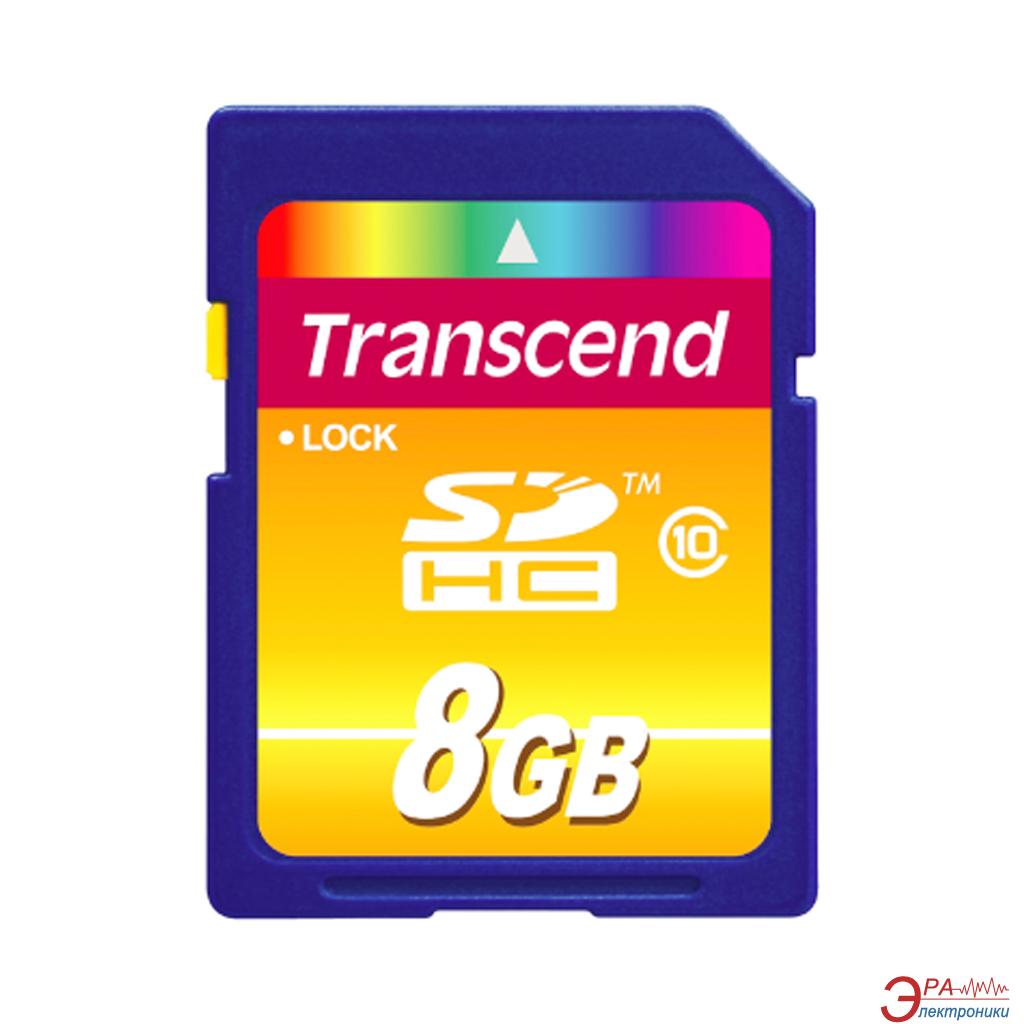 Карта пам'яті SDHC 8 GB (Class 10) TRANSCEND - фото 1