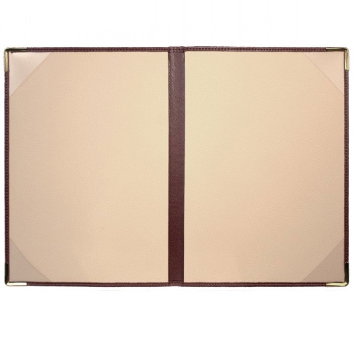 Папка К подписи А4, кожзам., металлические уголки, коричн. VIF - фото 1