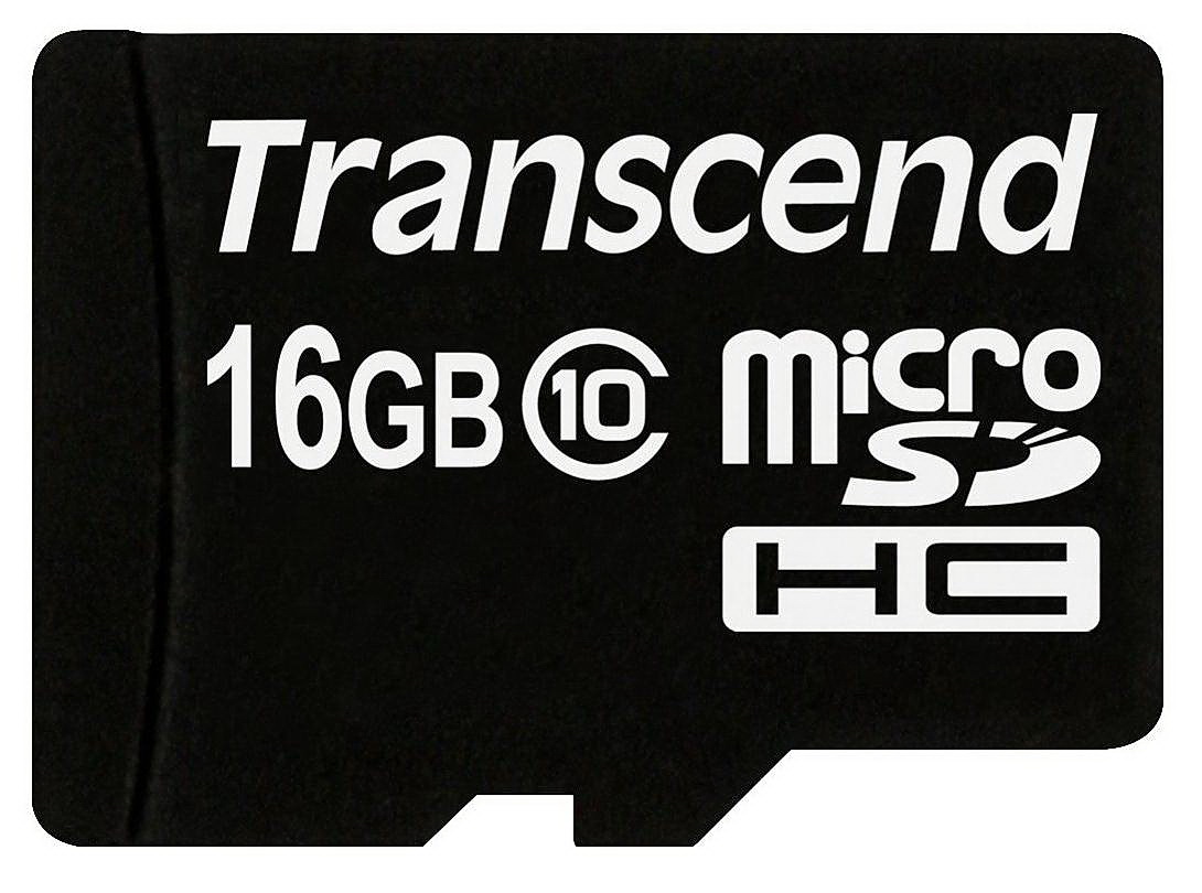 Карта пам'яті microSDHC 16 GB (Class 10) TRANSCEND - фото 1