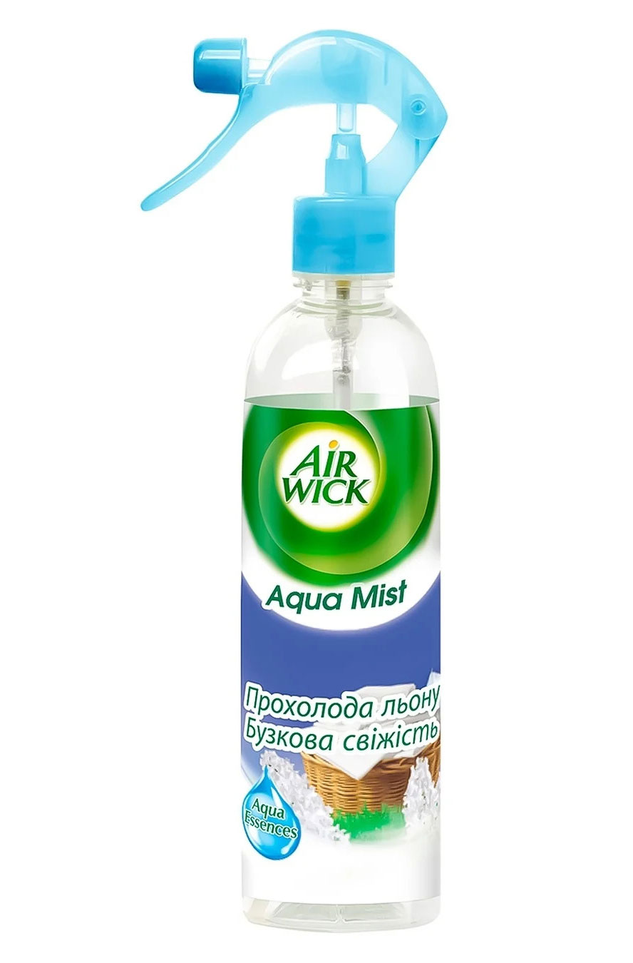 Освежитель воздуха спрей с курком Air Wick Aqua Mist, 345мл., Прохлада льна и Свежесть сирени Air Wick - фото 1