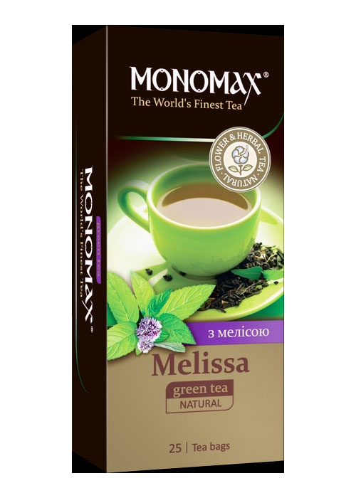 Чай зеленый ароматизированный MELISSA, 25пак. по 1,5г. Мономах - фото 1