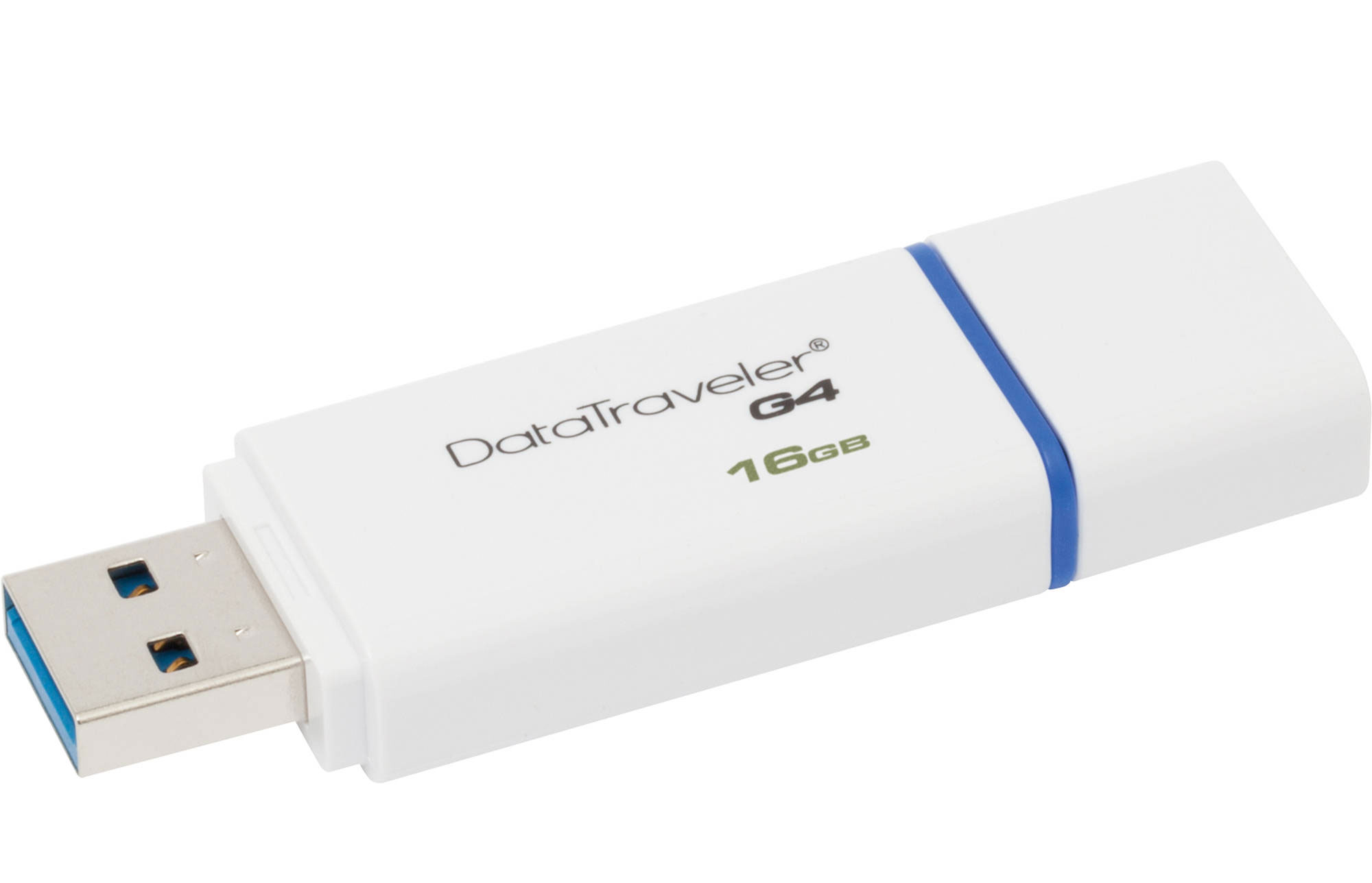 Флеш-пам'ять USB 3.0 Flash Drive 16Gb DTI Gen.4, пластик. корпус, біл. Kingston - фото 4