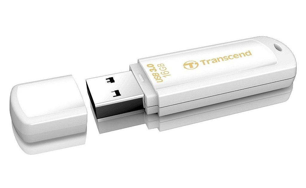 Флеш-пам'ять USB 3.0Flash Drive 16Gb JetFlash 730 моноблок, пластик. корпус, біл. TRANSCEND - фото 3
