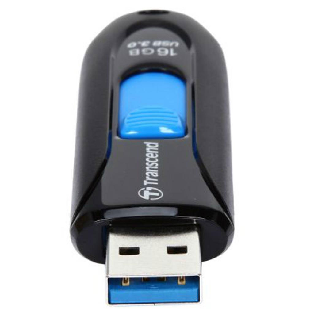 Флеш-пам'ять USB 3.0Flash Drive 16Gb JetFlash 790 слайдер, пластик. корпус, чорн. TRANSCEND - фото 3