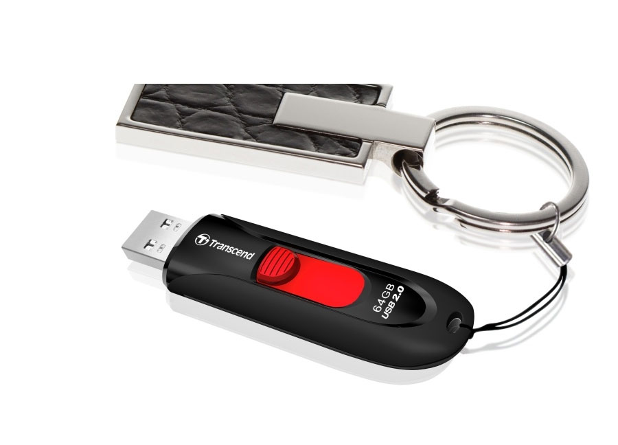 Флеш-память USB 2.0 Flash Drive 32Gb JetFlash 590 слайдер, пластик, корпус черн. TRANSCEND - фото 3