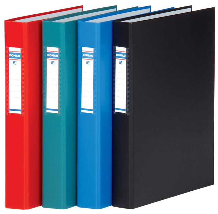 Папка А4 40мм. 2кольца, сменный индекс, син. DONAU - фото 2