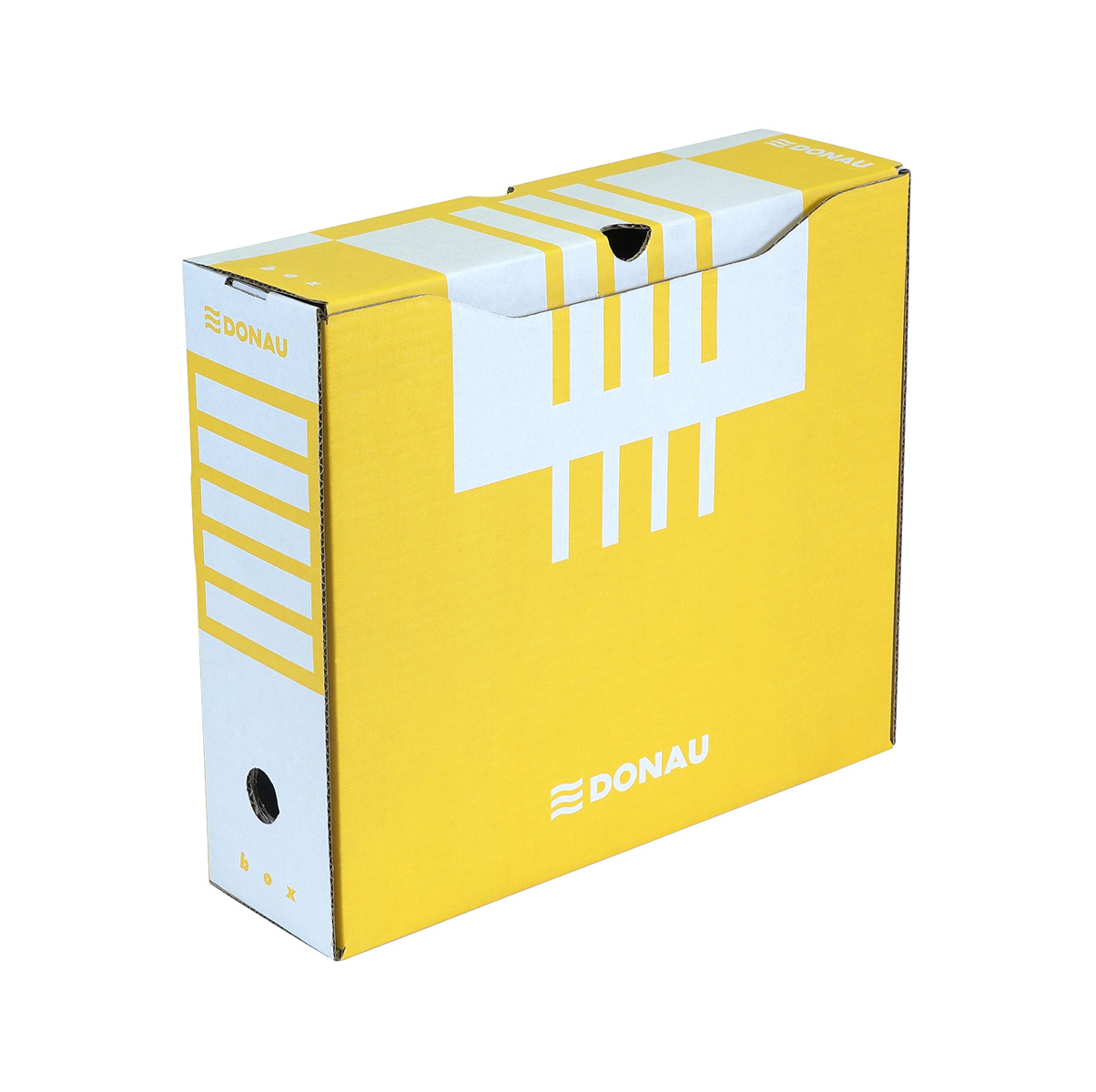 Коробка архівна А4 100мм.,  жовт. DONAU - фото 1