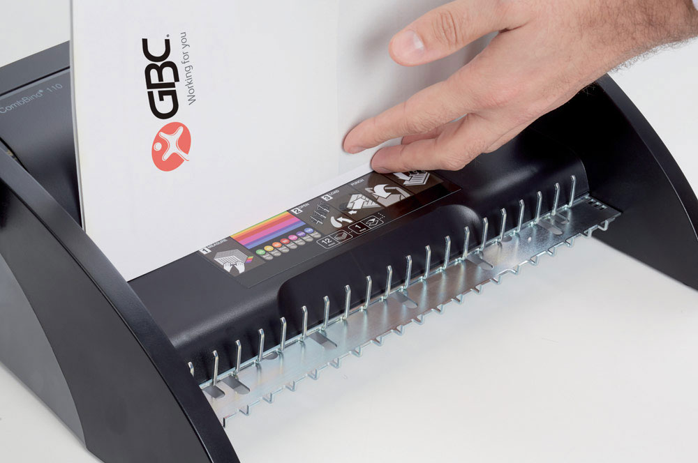 Переплетчик для пластиковых пружин CombBind C110, до 195л., дырокол 12л. GBC - фото 6