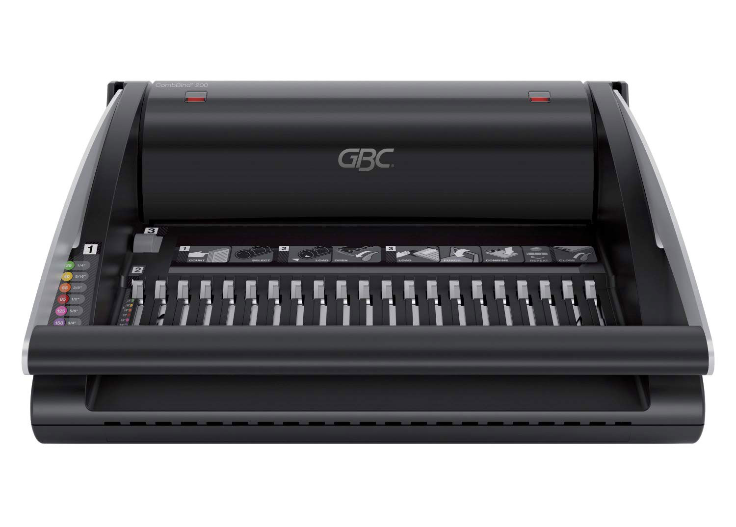 Переплетчик для пластиковых пружин CombBind C200, до 330л., дырокол 20л. GBC - фото 2