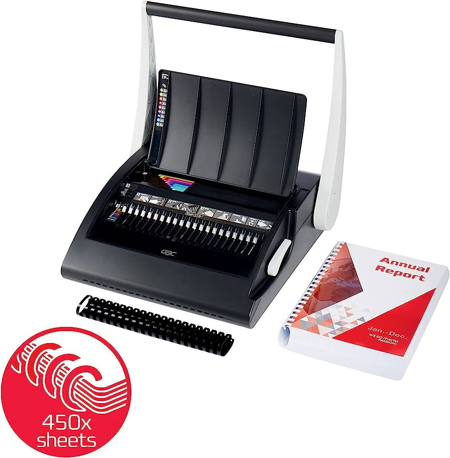 Біндер для пластикових пружин CombBind C210, до 450арк., діркопробивач на 25арк. GBC - фото 3