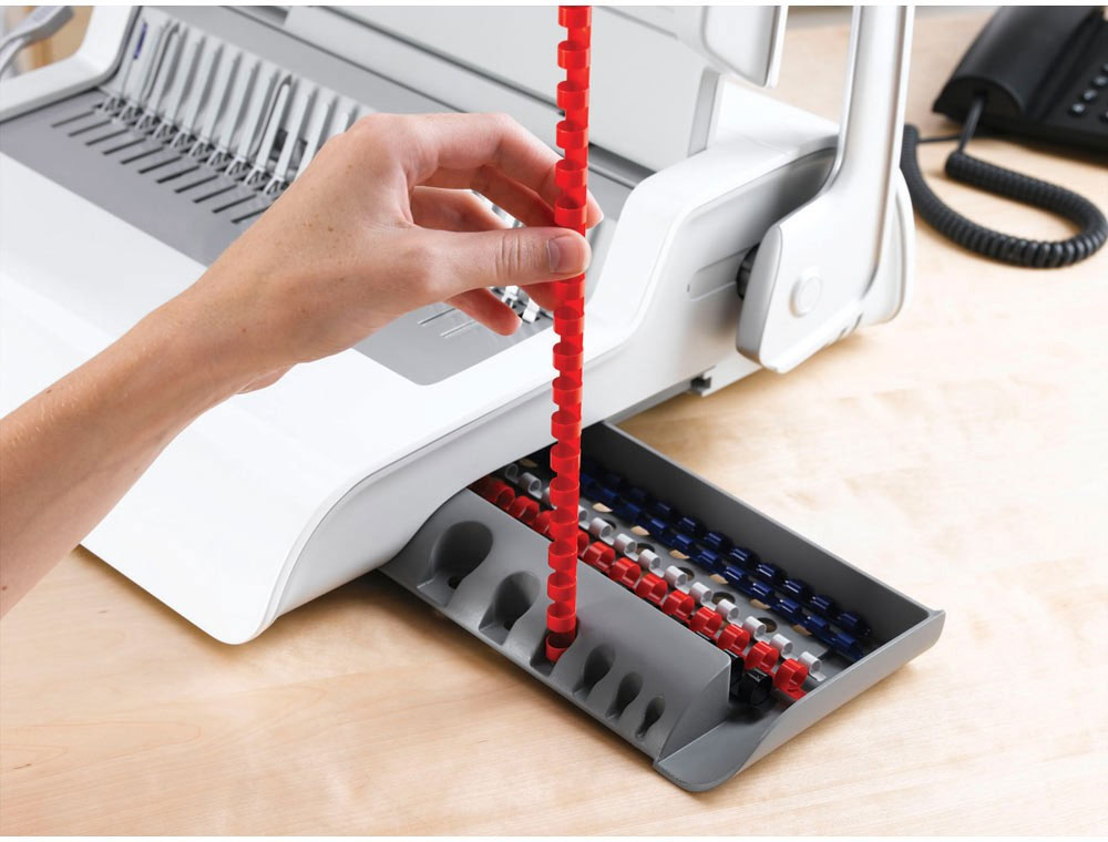 Біндер для пластикових пружин PULSAR+, до 300арк., діркопробивач на 15арк. (f.B5627601) FELLOWES - фото 3