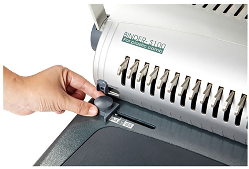 Біндер для пластикових пружин S100, до 500арк., діркопробивач на 20арк. D&Art - фото 5