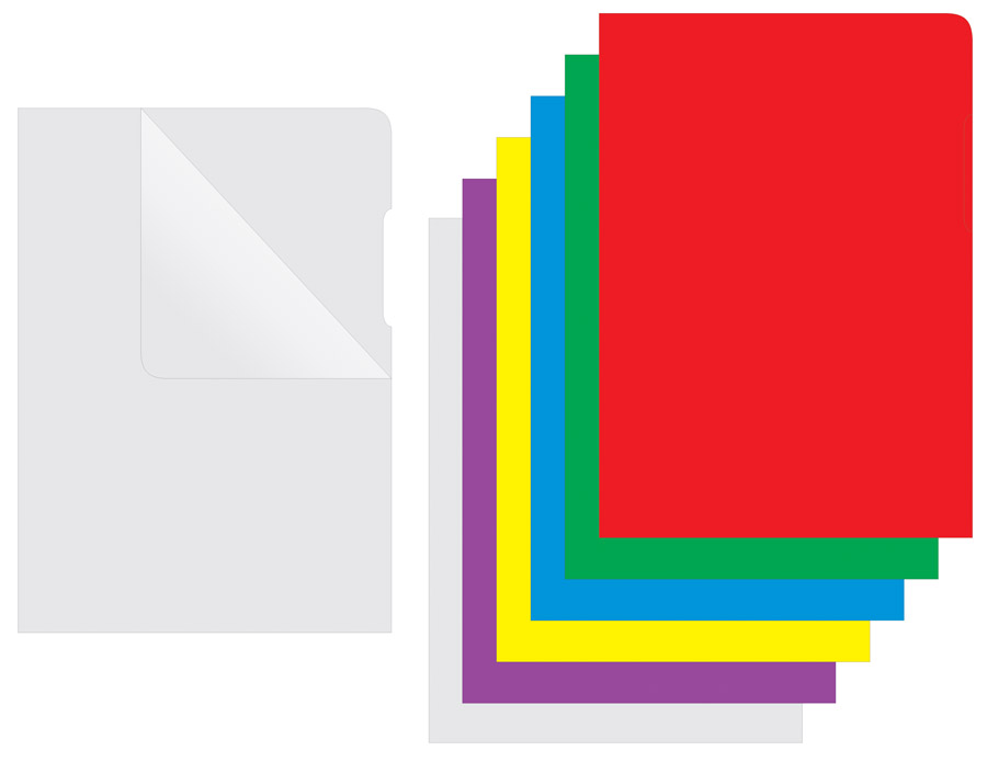 Папка-куток глянцева (100шт./уп.) 180мк, син. DONAU - фото 1