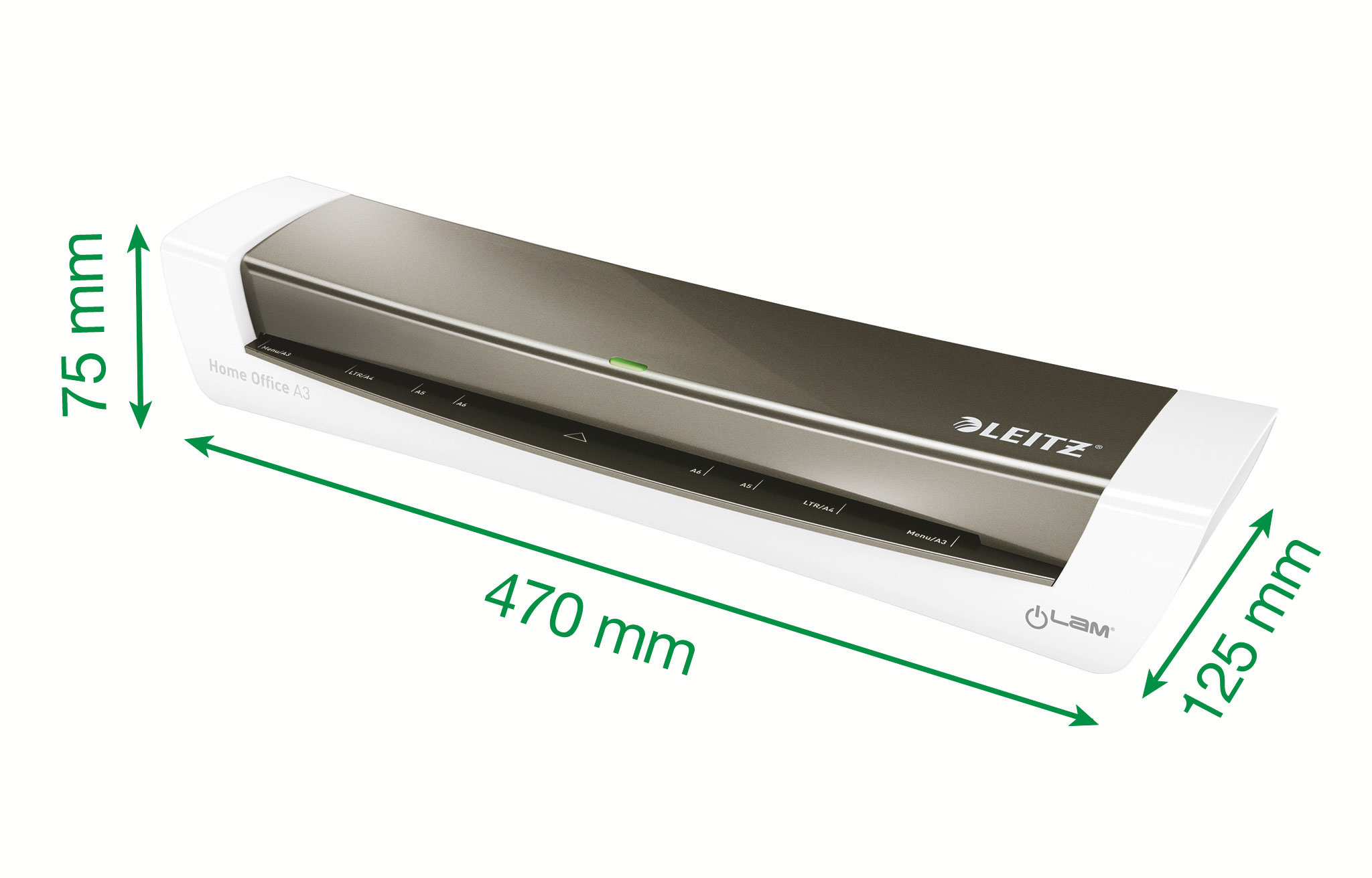 Ламінатор А3 I-lam Home Office, щільність плівки 60 - 125мкм. LEITZ - фото 2