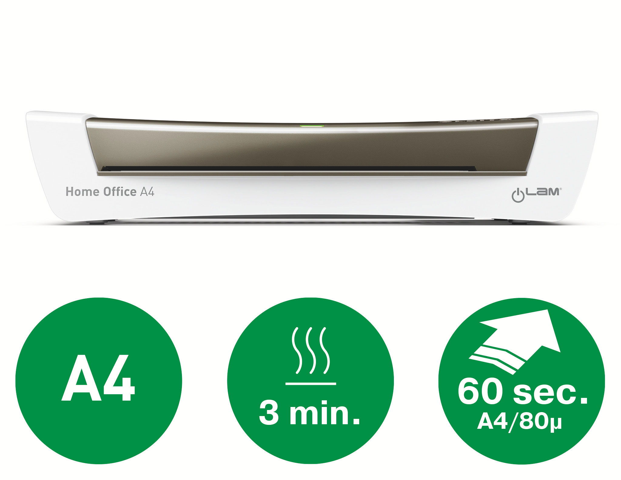 Ламинатор А4 I-lam Home Office, плотность пленки 75 - 125мкм. LEITZ - фото 4