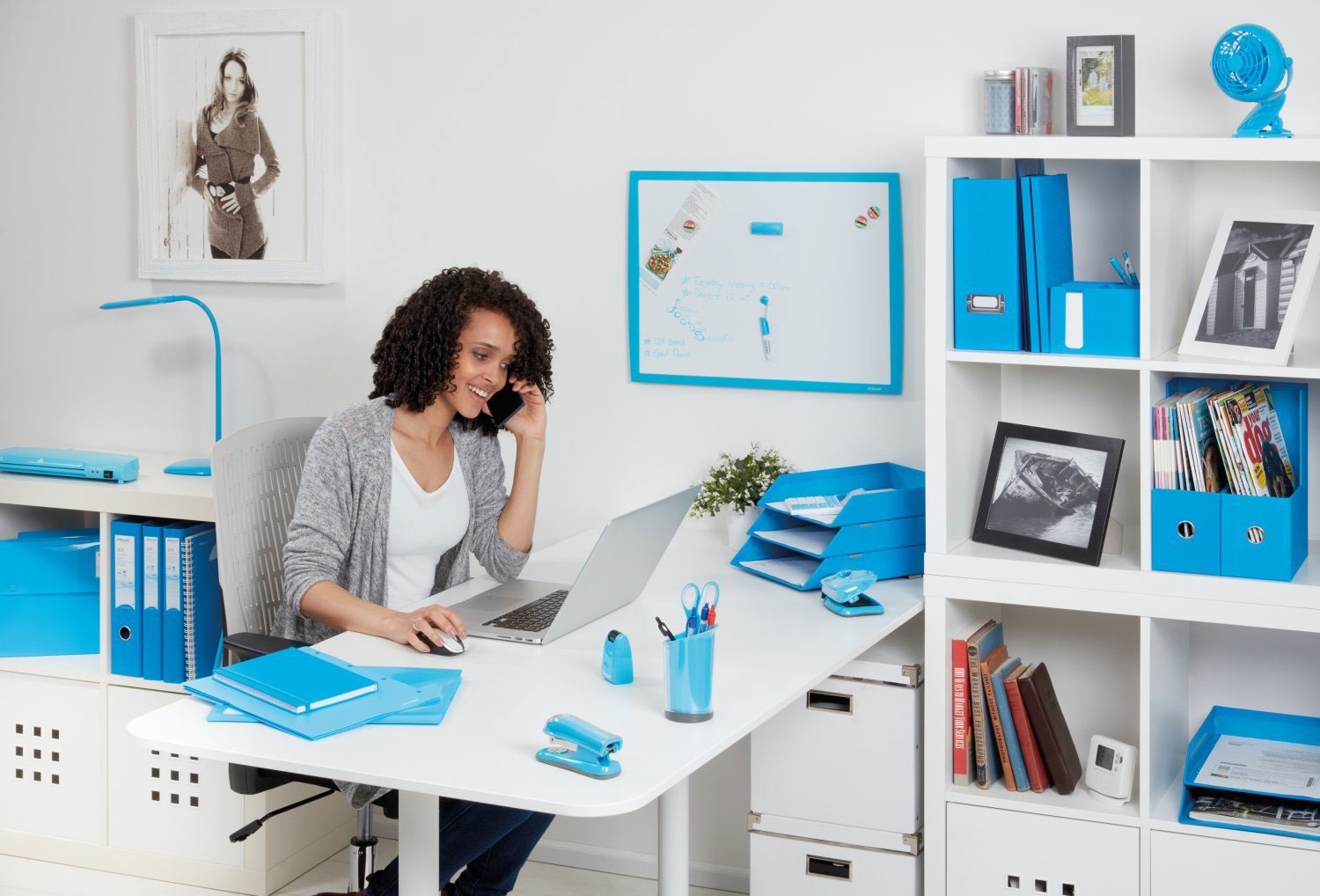 Ламинатор А4 JOY Blissful Blue, плотность пленки 75 - 125мкм., голуб. Rexel - фото 2