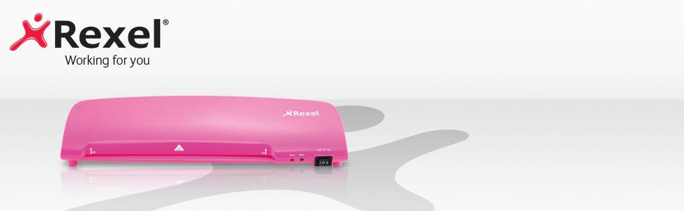 Ламінатор А4 JOY Pretty Pink, щільність плівки 75 - 125мкм. рожев. Rexel - фото 4