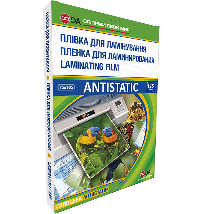 Пленка 75*105мм., 125мкм, глянцевая, 100шт./уп. Antistatic D&Art - фото 2