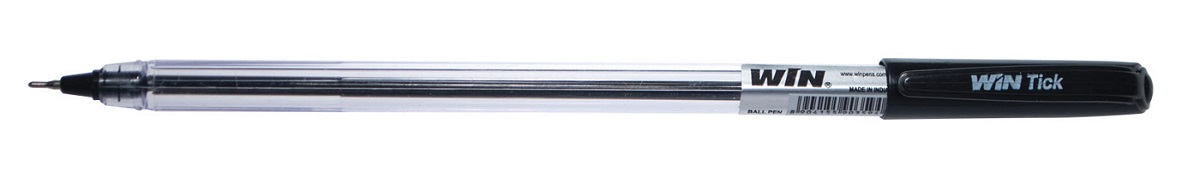 Ручка масляна TICK 0,7мм., корпус проз., ст. чорн. WIN - фото 2