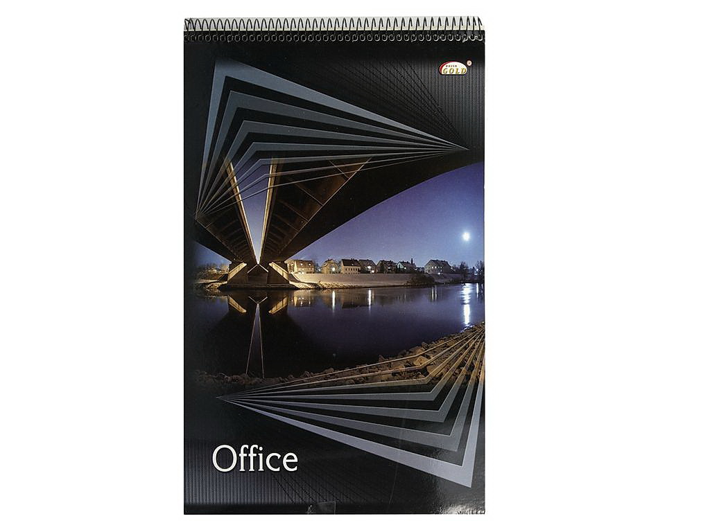 Блокнот на спіралі Golg А6 48арк., клітинка Бріск - фото 1