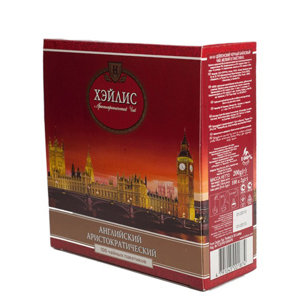 Чай черный классический Английский аристократический, 100пак. по 2г. Hyleys - фото 4