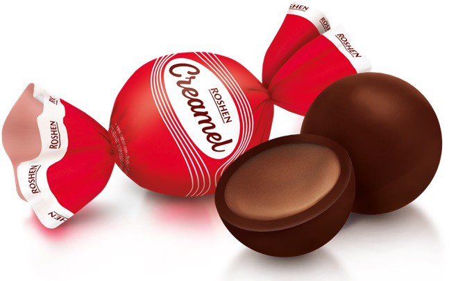 Цукерки Creamel з горіховою начинкою 0.8кг Roshen - фото 2