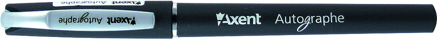 Гельова ручка Autographe, корпус чорн., 0,5мм., стержень чорн. Axent - фото 1