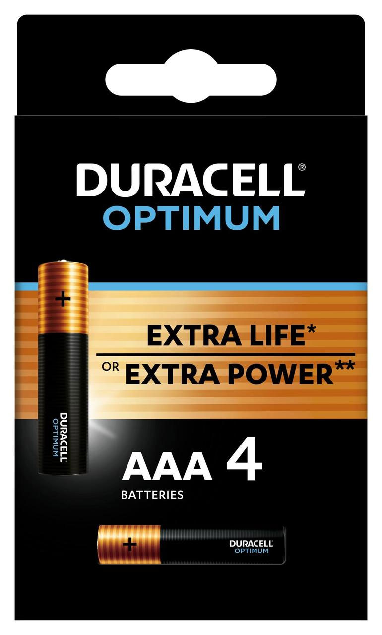 Батарейка LR03/ААА/MN2400 Optimum, 4шт./уп. Duracell - фото 8