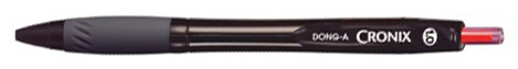 Гелевая ручка авт. Cronix Hybrid 1,0мм., корпус черн., ст. красн. Dong-A - фото 1