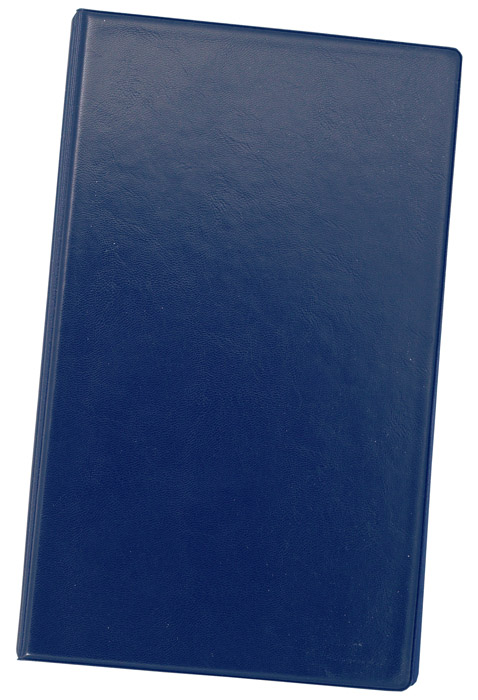 Візитниця на кільцях 200 візиток, вінілова обкладинка, з алфавітним розділювачем, син. BuroMax - фото 1