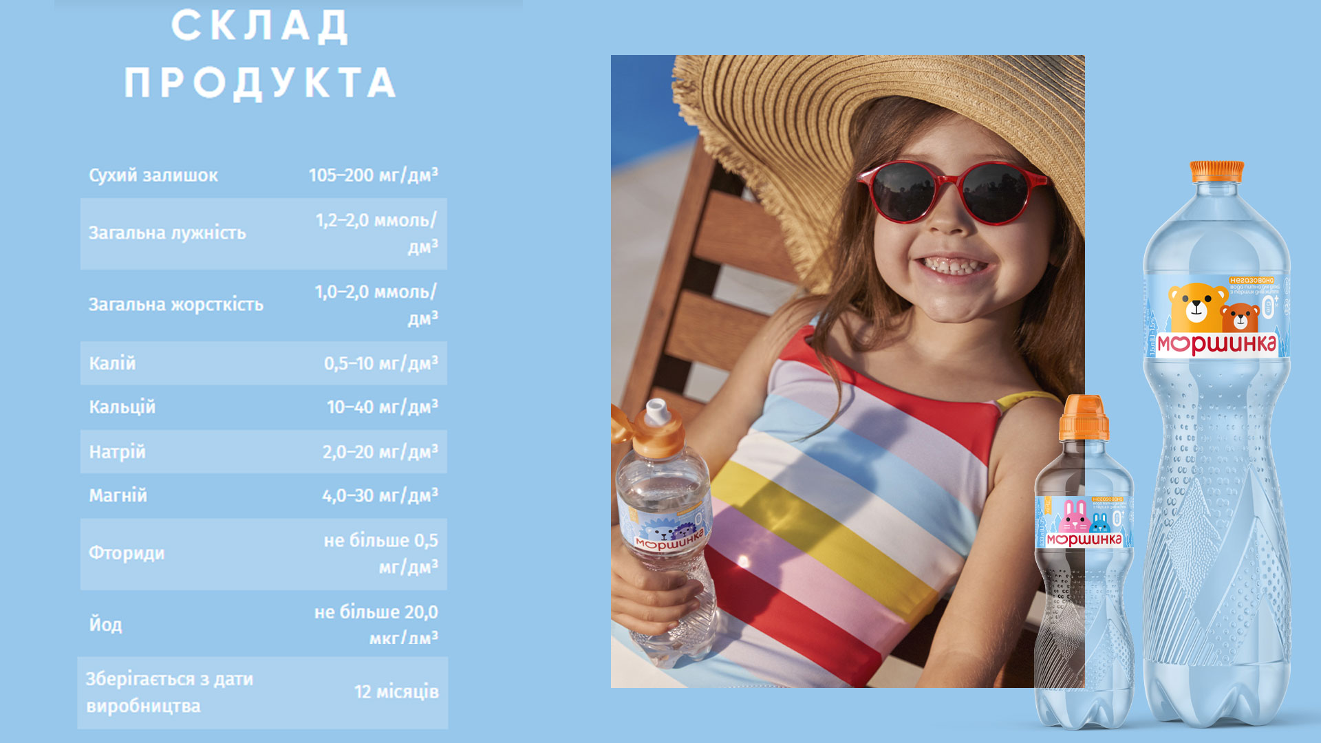 Вода дитяча мінеральна негазована 0,33л. 