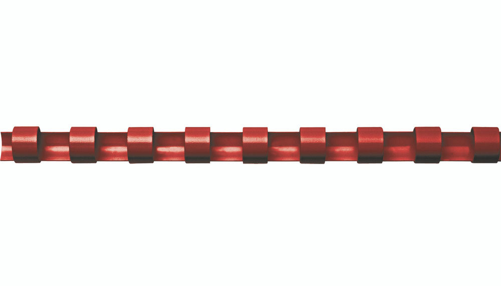 Пружины пластиковые 6мм., 25л., 100шт./уп., красн. FELLOWES - фото 1