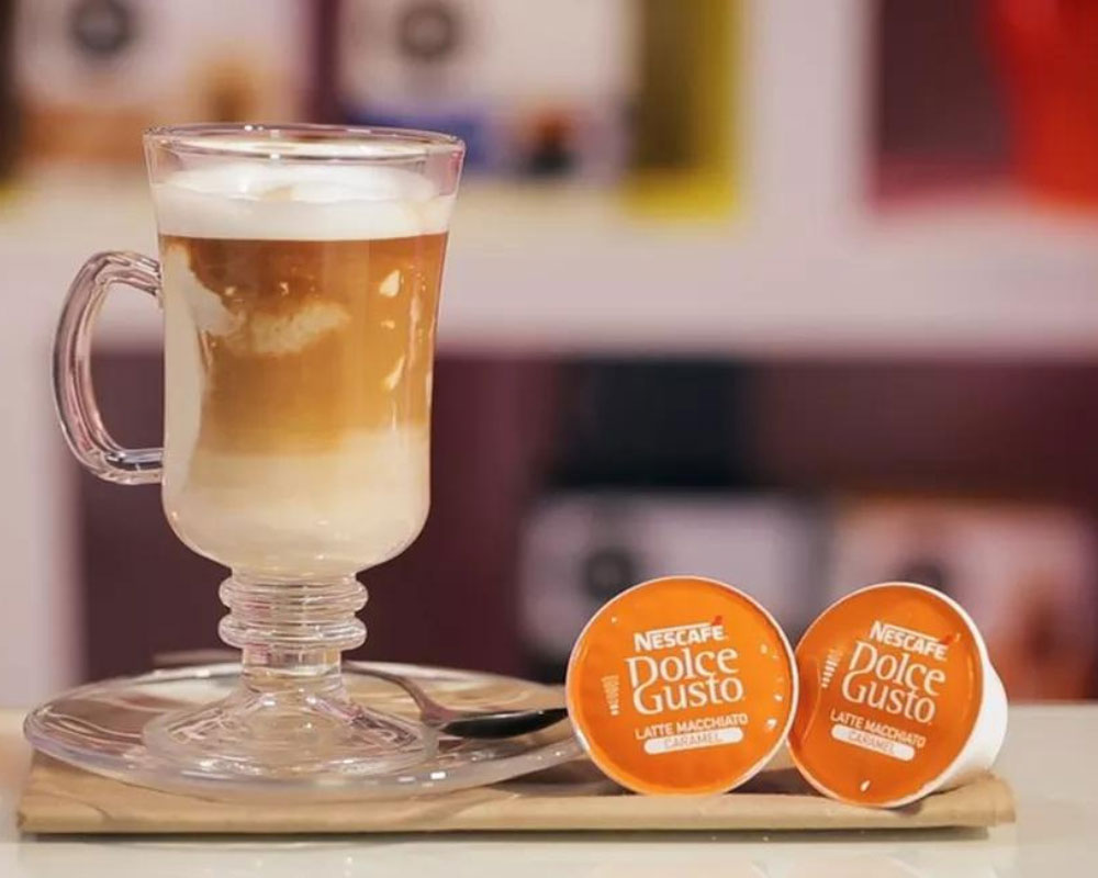 Кава Дольче Густо Латте Макиато Карамель, 16 капсул, 145,6г. Nescafe - фото 3