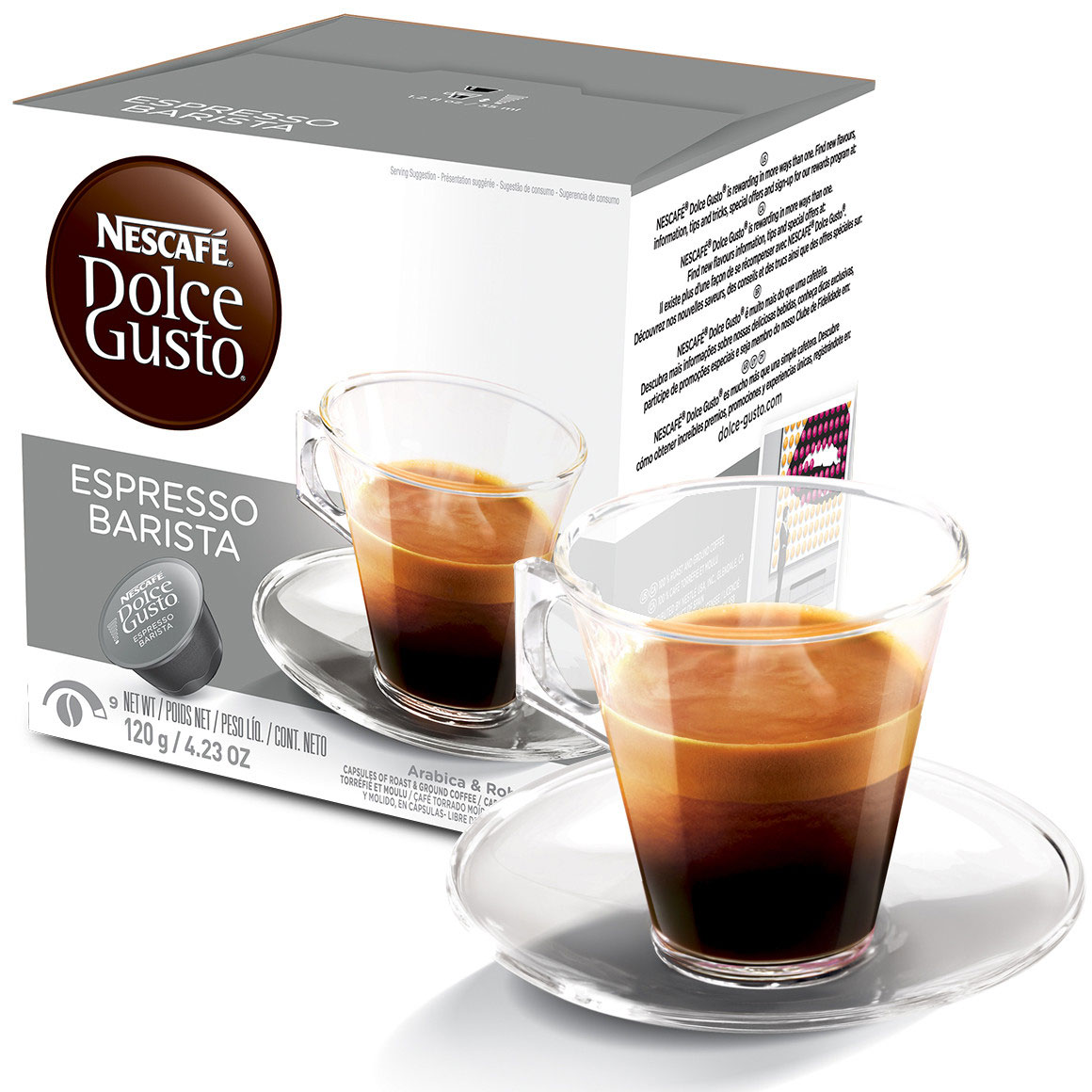 Купить Кофе Дольче Густо Еспресо Бариста, 16 капсул, 112г. Nescafe в ...