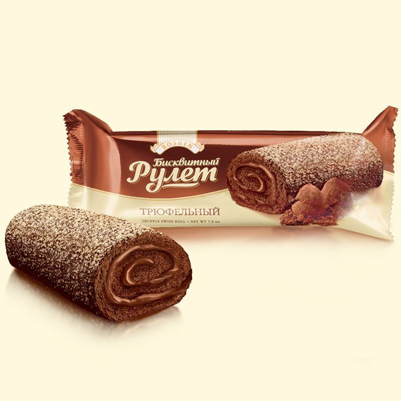 Рулет трюфельный 225г Roshen - фото 1