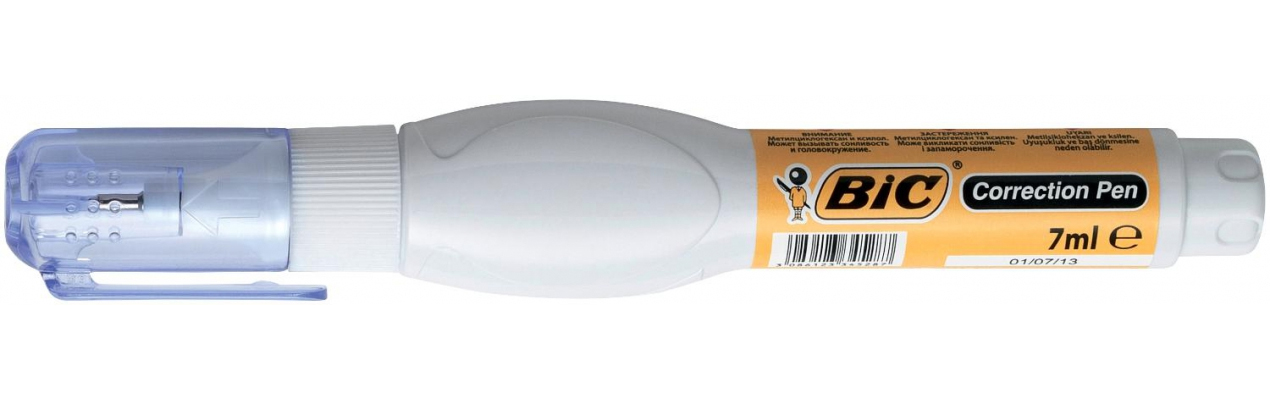 Корректор-ручка 7мл., металлический наконечник Bic - фото 1
