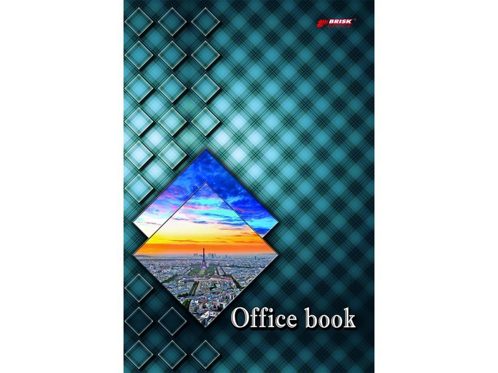 Книга обліку тверда обкладинка, 96арк., клітинка Бріск - фото 2